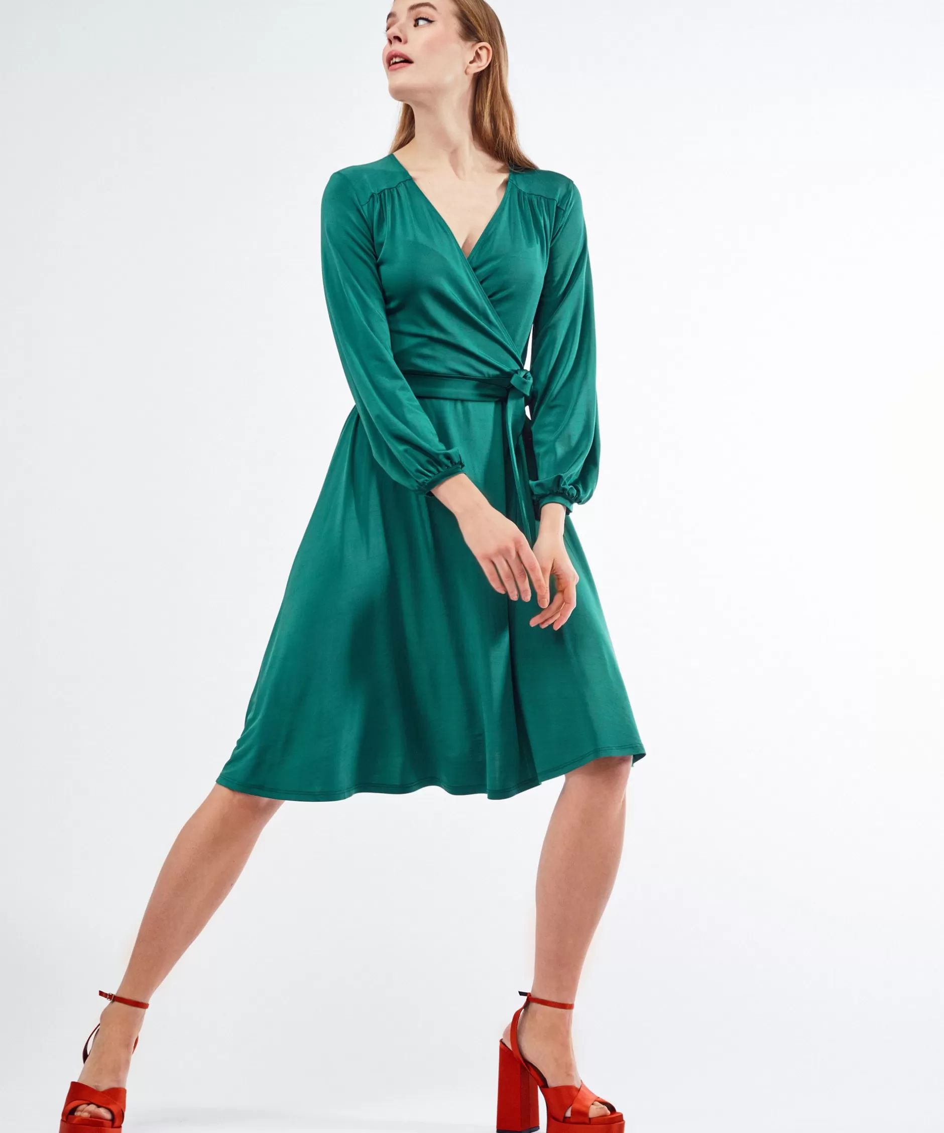 Outlet jumperfabriken Annie Dress Green