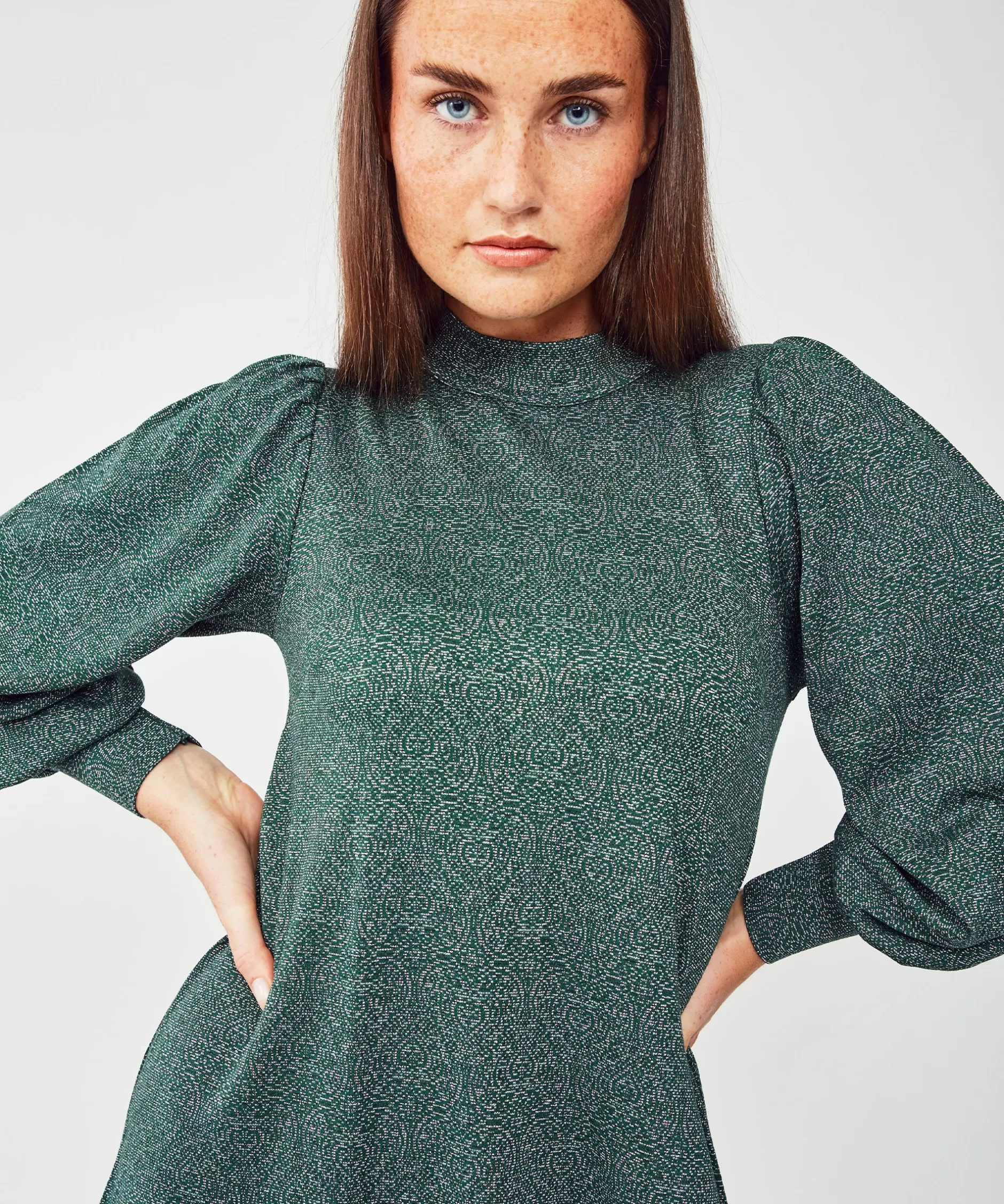 Online jumperfabriken Hanna Dress Green