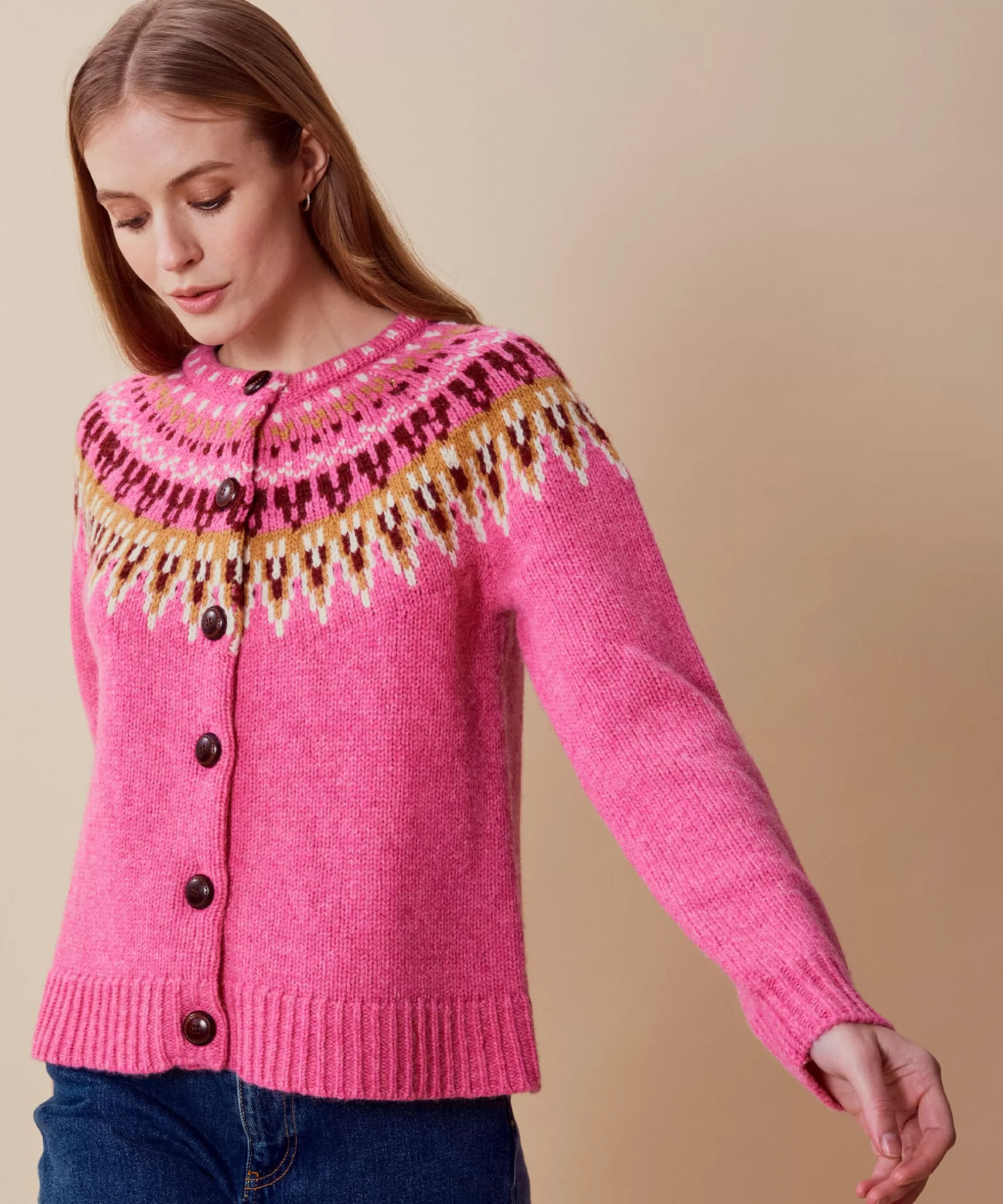 Fashion jumperfabriken Joelle Cardigan Pink