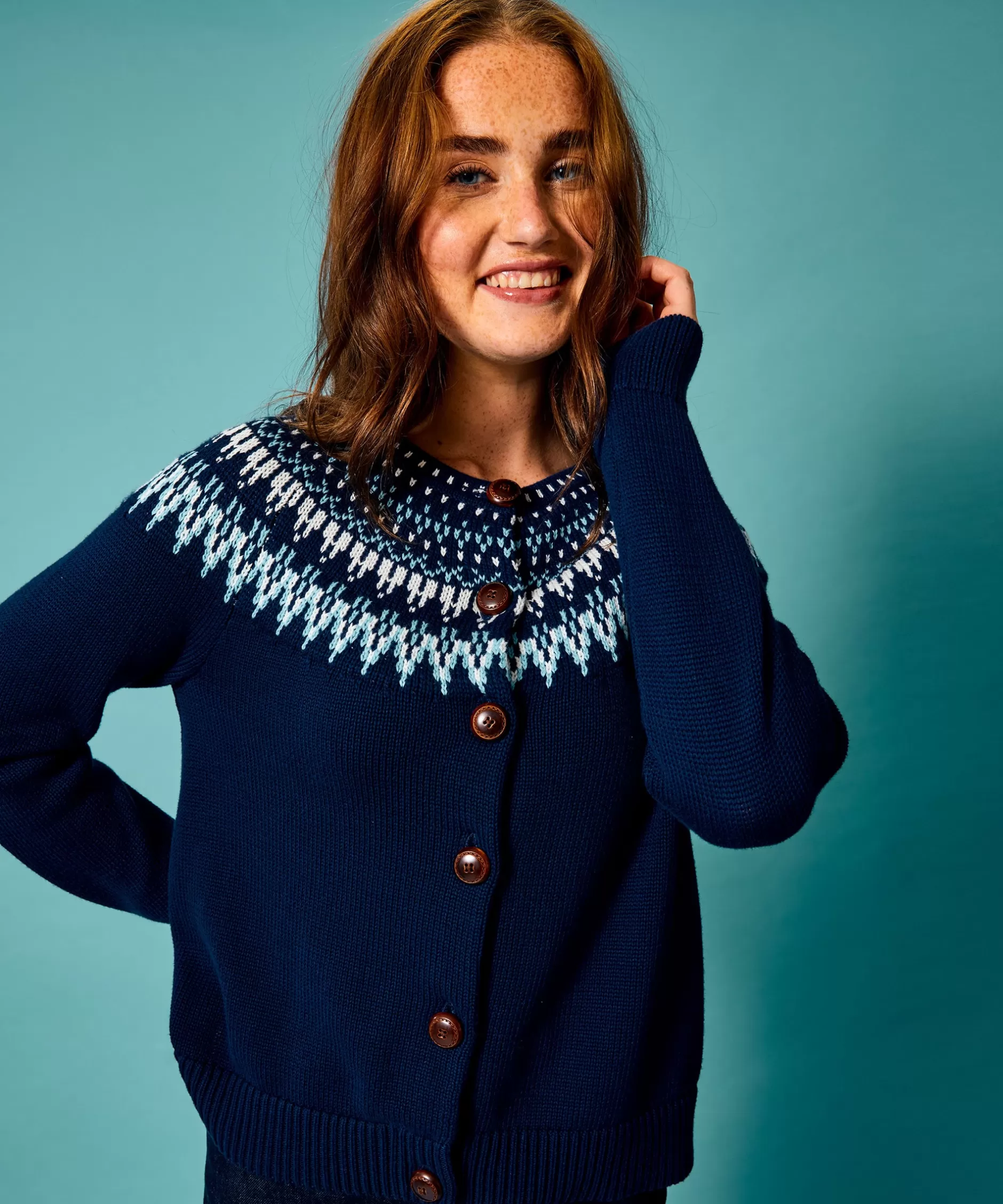 Cheap jumperfabriken Joelle Cotton Navy