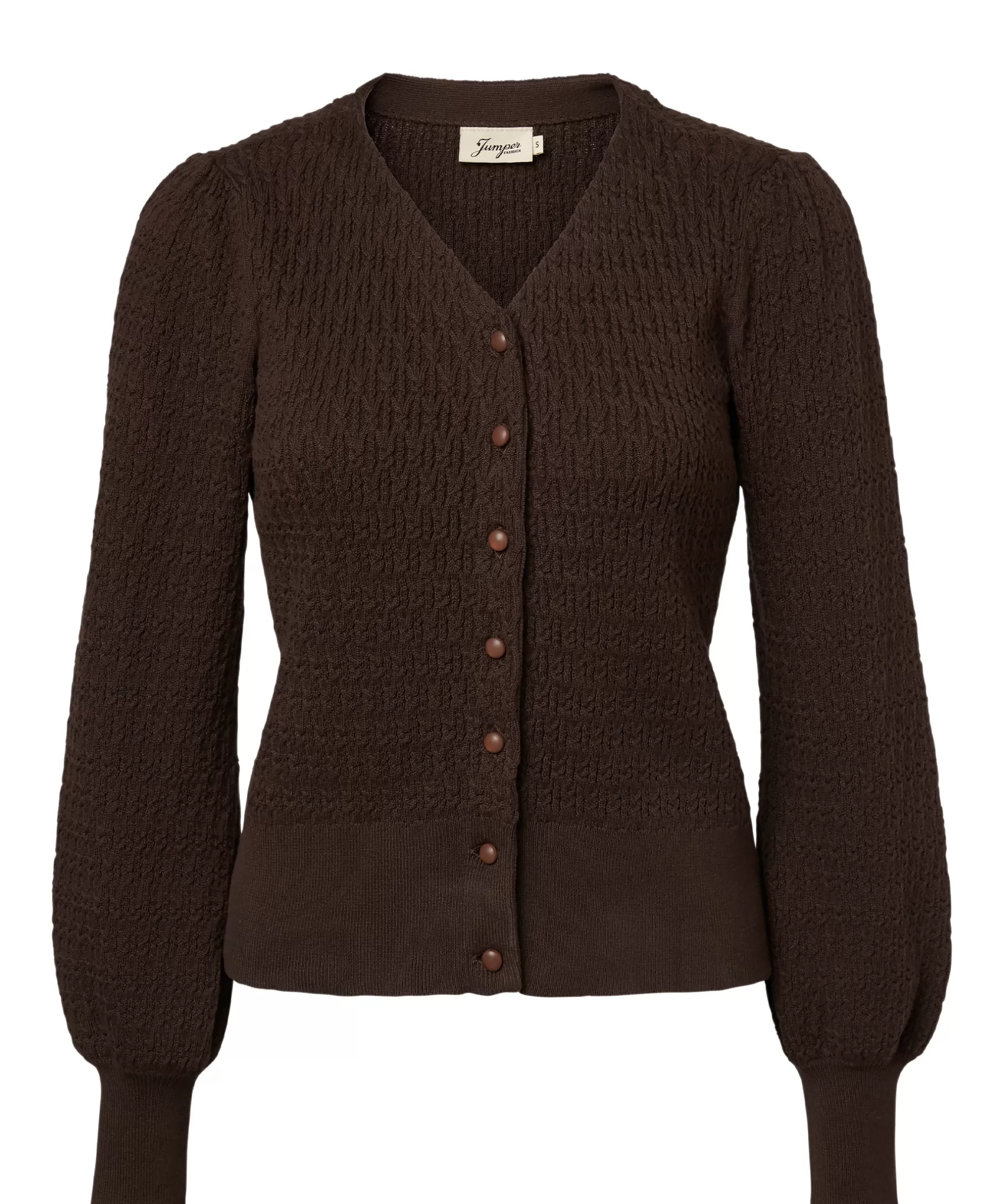 New jumperfabriken Johanna Cardigan Darkbrown