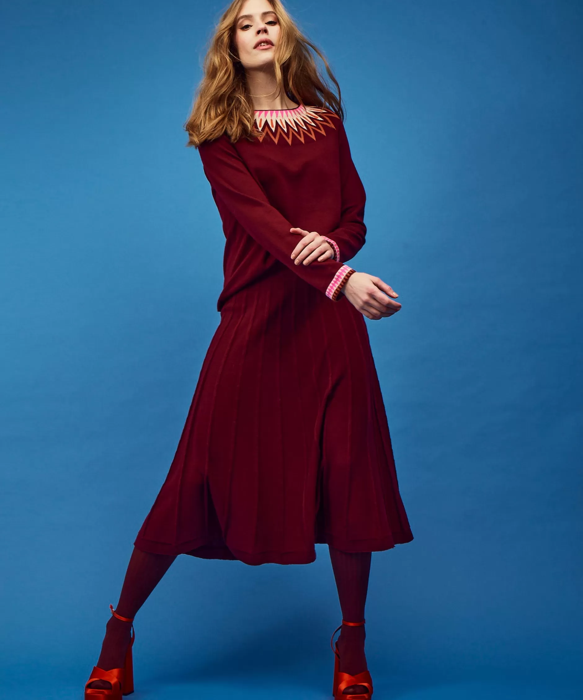 Cheap jumperfabriken Klara Skirt Wine